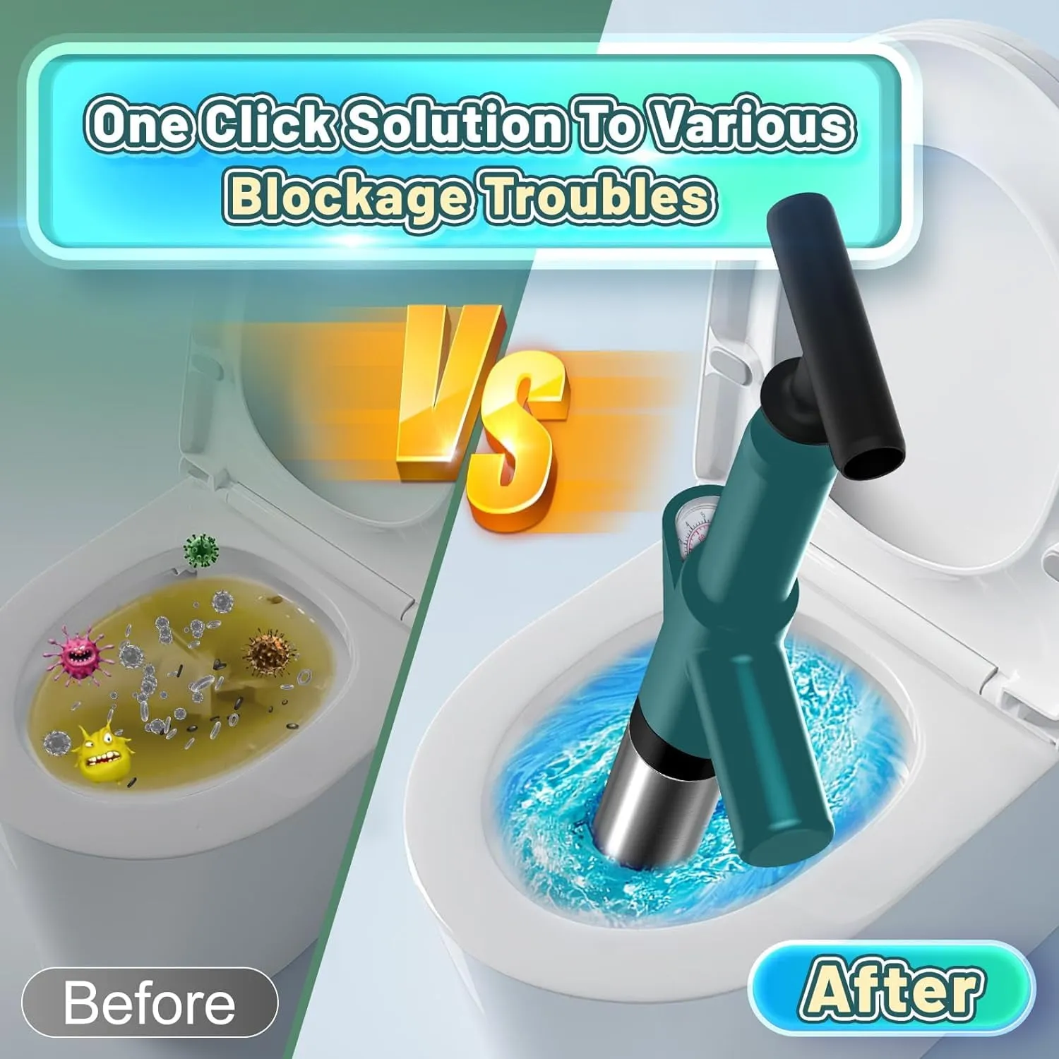 WC-P001 application guide for common drain blockages