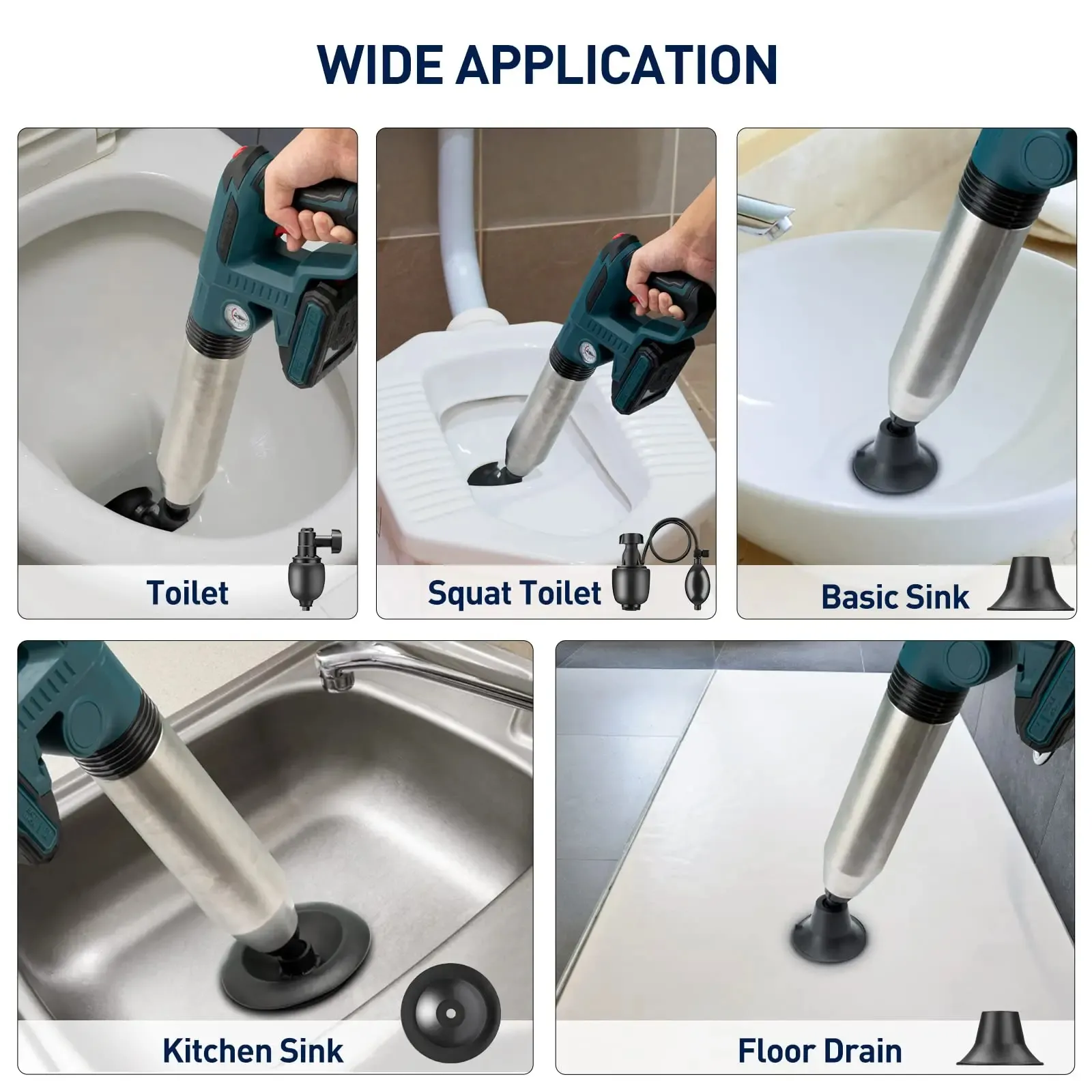 WC-P003 applications for toilets sinks washbasins and floor drains