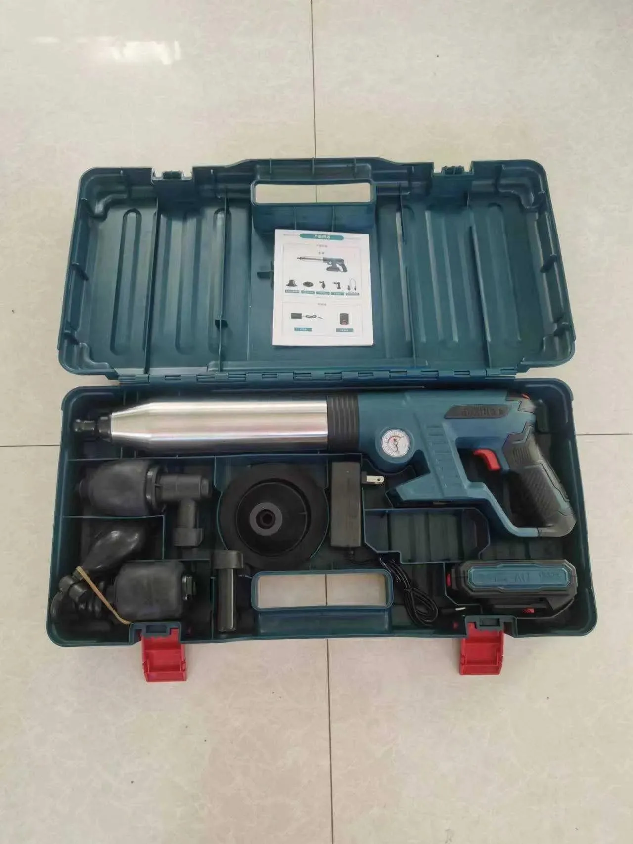 WC-P003 carrying case with cleaner charger and adapters