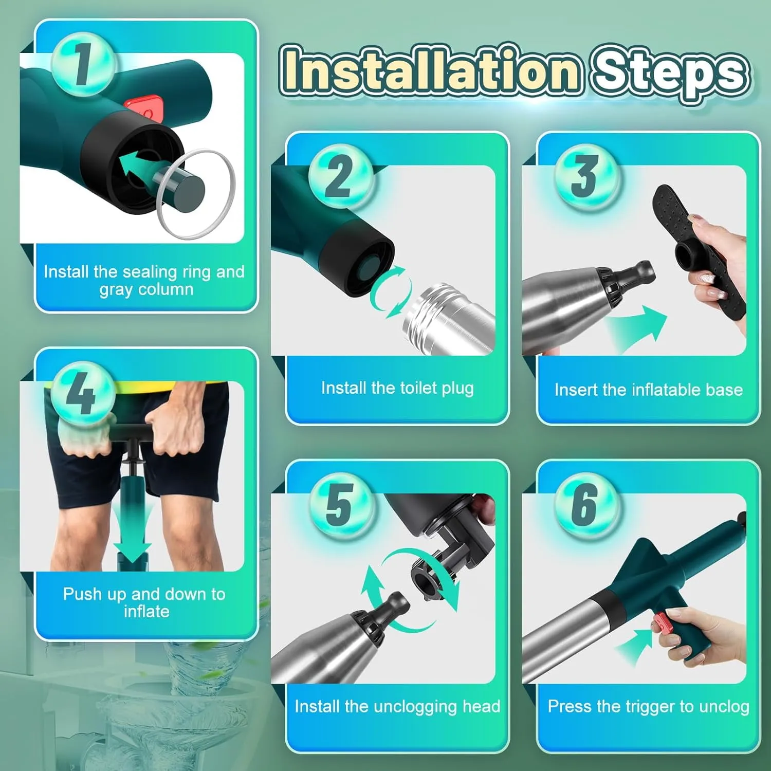 WC-P008 six-step installation and operation guide