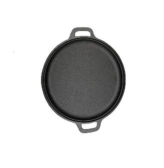 Bandeja redonda de hierro fundido de borde bajo Z-003