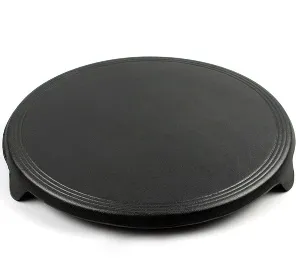 Plancha redonda de hierro fundido con tres apoyos Z-033