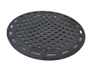 Z-054 round plate with a repeated square-hole pattern
