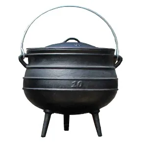 Olla potjie de hierro fundido con tres patas Z-061