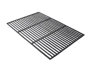 Z-085 open rectangular grate with parallel bars and cross braces