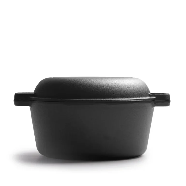 26 cm cast iron double Dutch oven with skillet lid