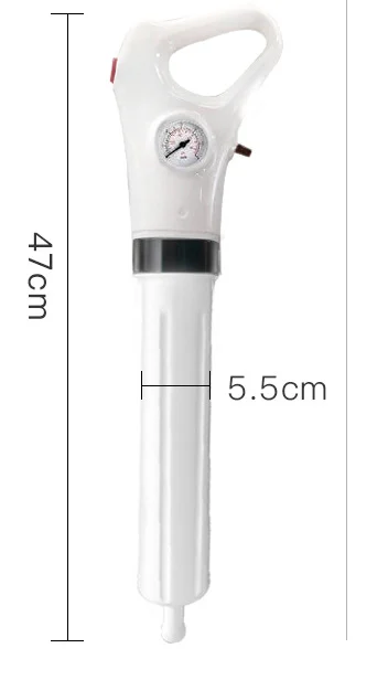 HX-SD air drain blaster with pressure gauge, 47 cm body length shown