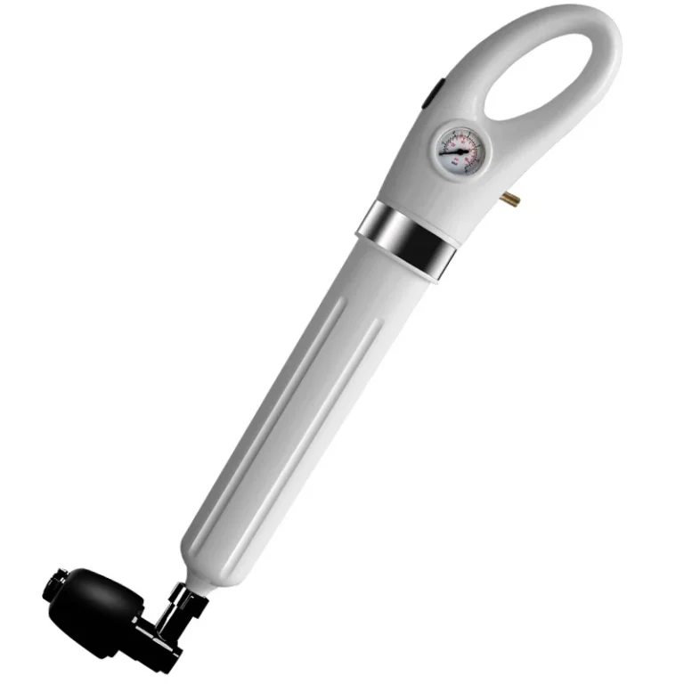 HX-SD manual air drain blaster with loop handle and pressure gauge