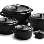 Black Cast Iron Dutch Oven with Lid | WC-CI1003