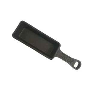 WC-CI509 mini rectangular cast iron butter warmer pan with short handle