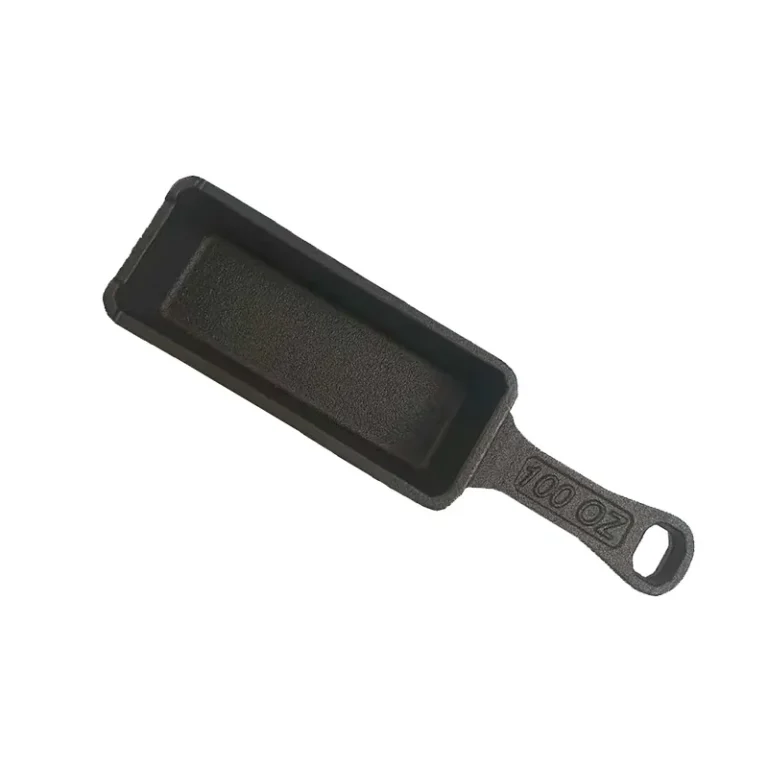 WC-CI509 mini rectangular cast iron butter warmer pan with short handle