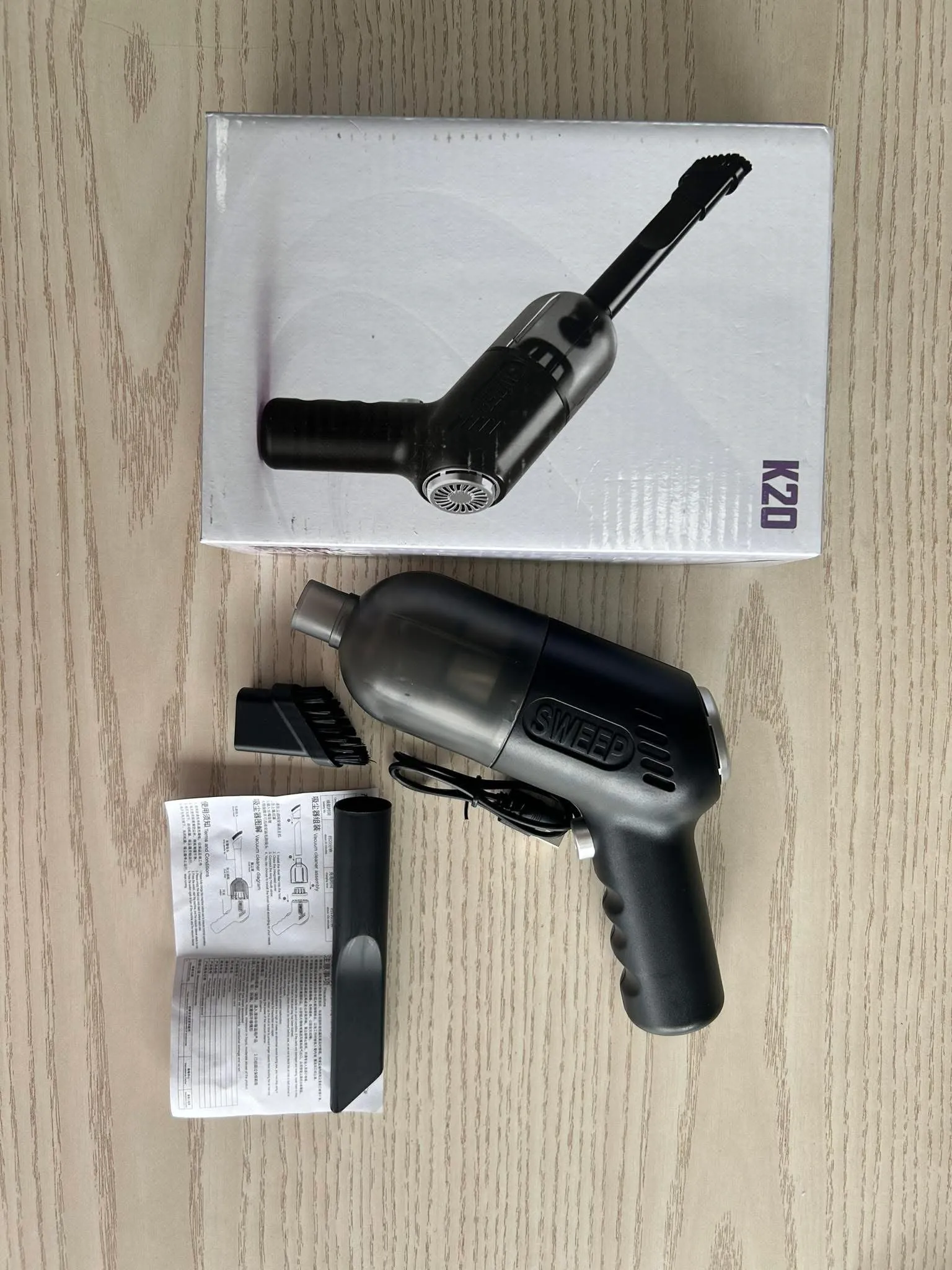 WC-D001 handheld vacuum cleaner and reference package