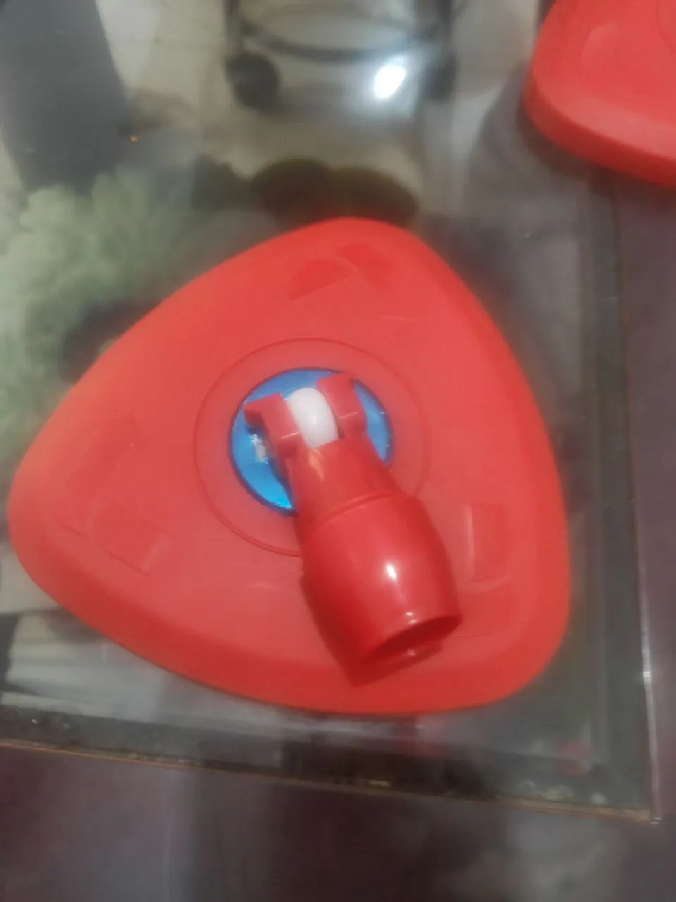 Detail view of WC-MOP001 red mop accessory