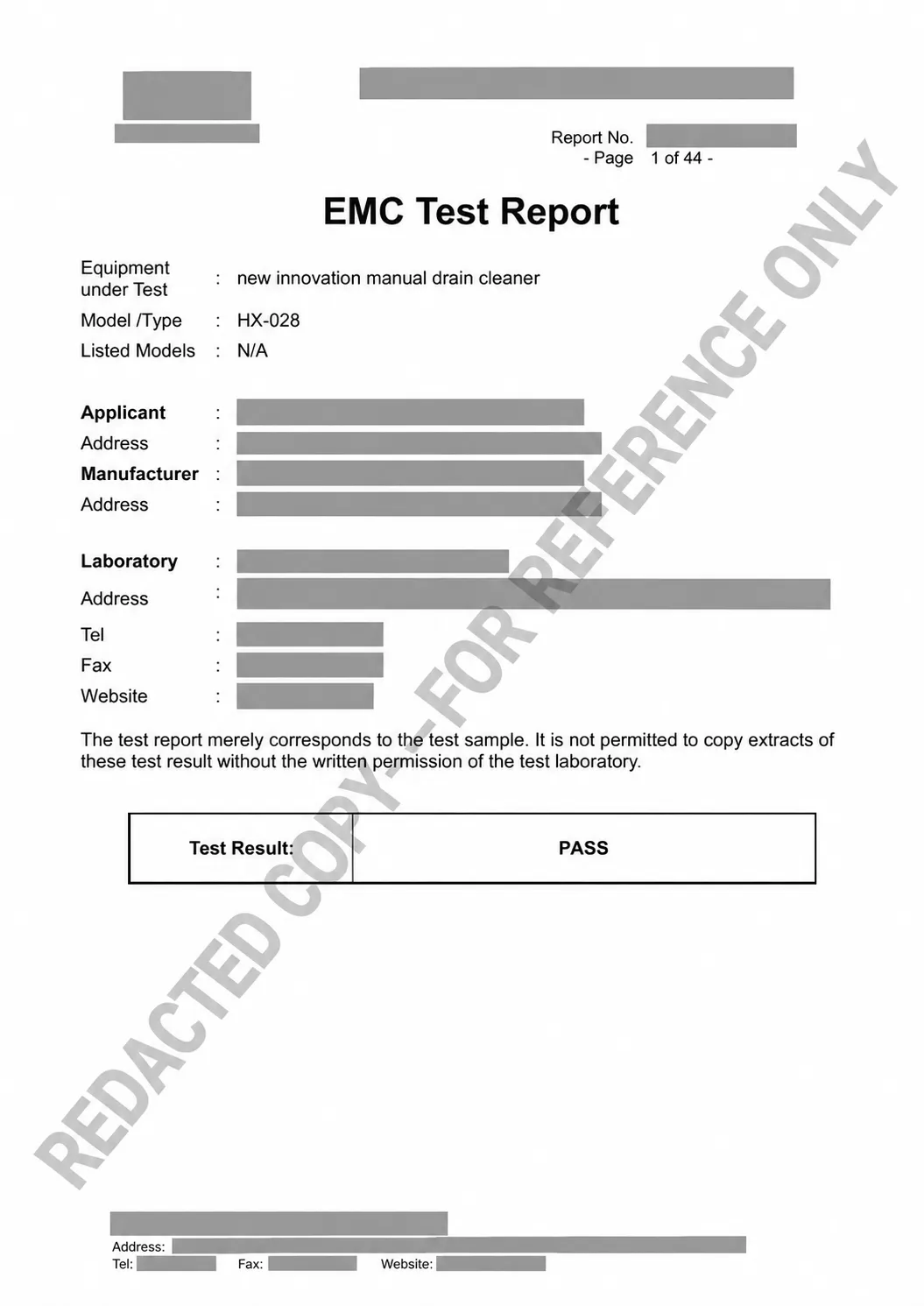 Redacted EMC reference preview
