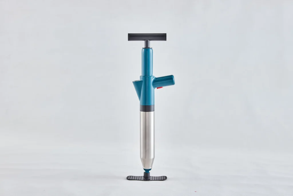 WC-P009 28th-generation manual stainless-steel drain cleaner, complete upright view